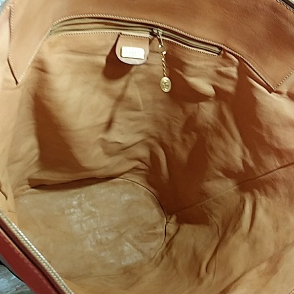 VINTAGE GUCCI Canvas & leather Bag - Picture 6 of 8